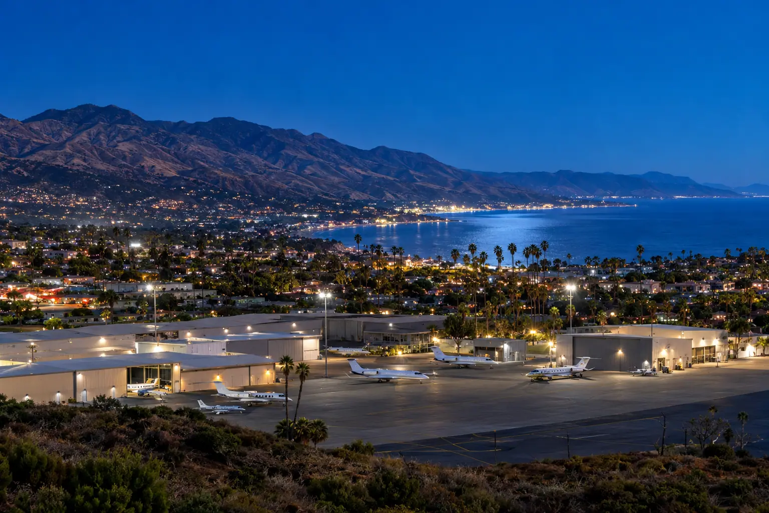 Private jets at Hollywood Burbank/Bob Hope Airport