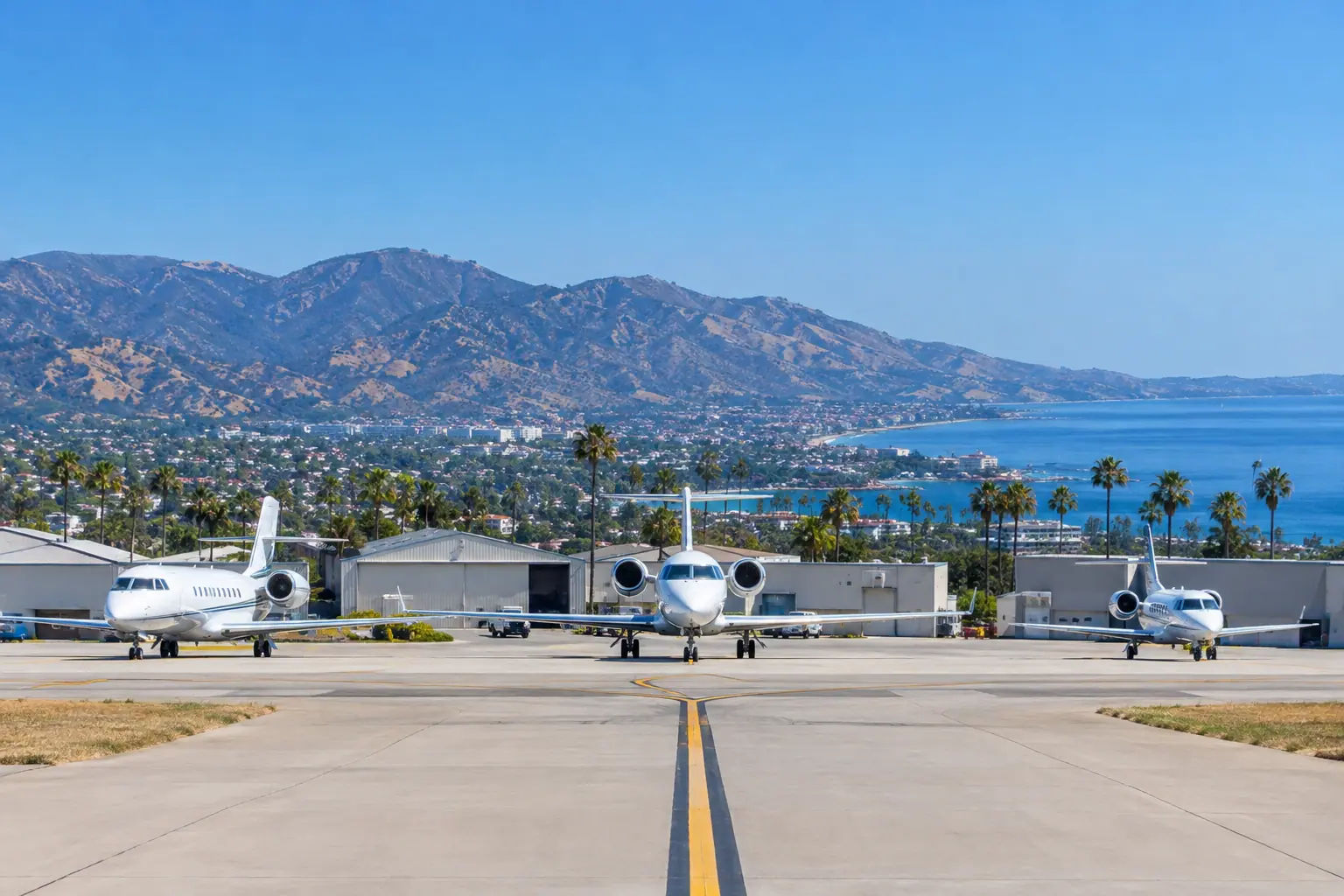 Private jets at Zamperini Field