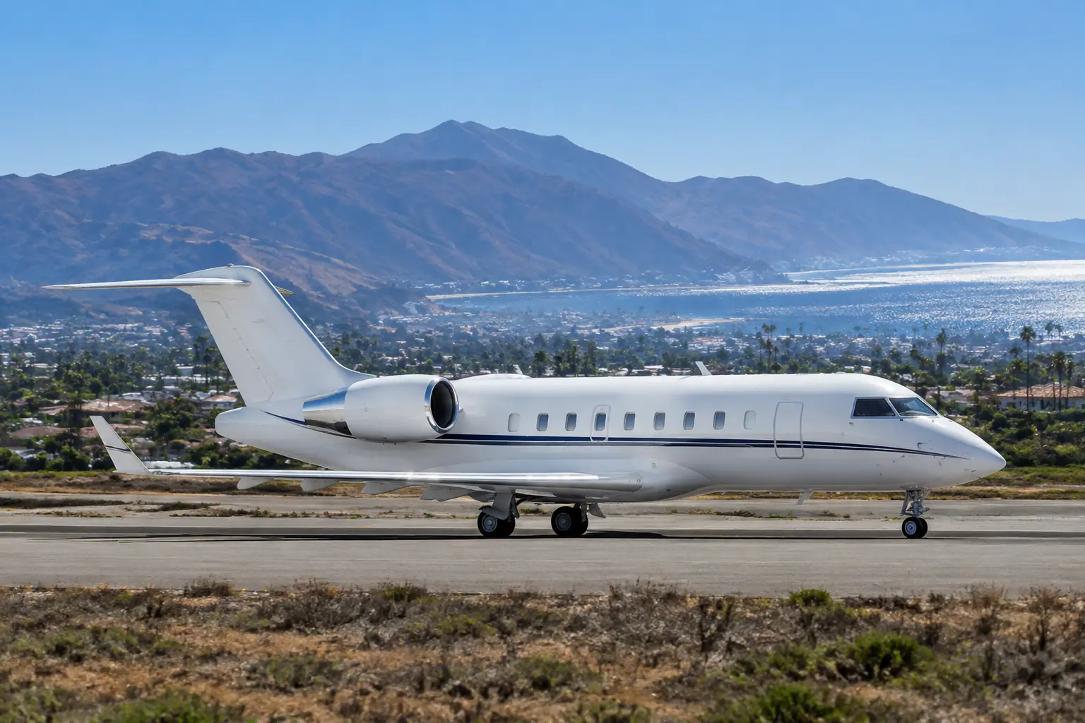 Heavy jet on the ramp